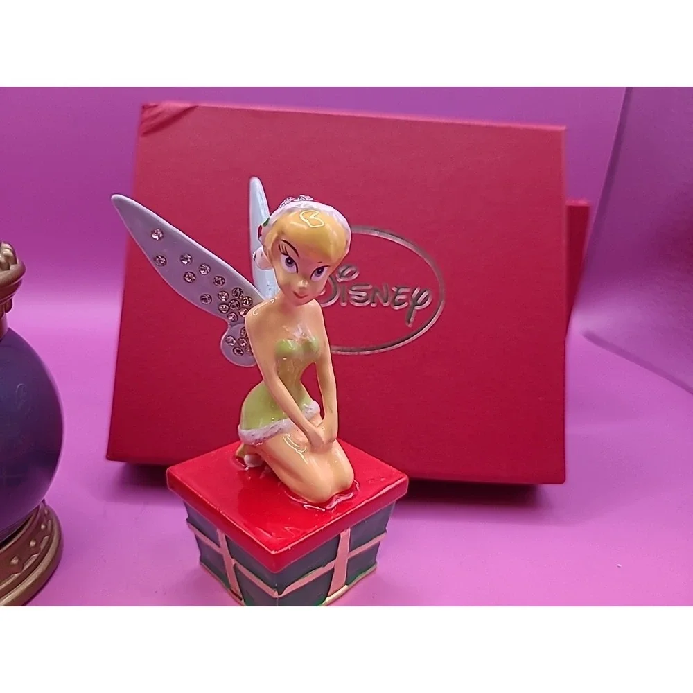 Limited Edition Disney Store 25th‎ Anniversary Tinker Bell Trinket Box LOT x2